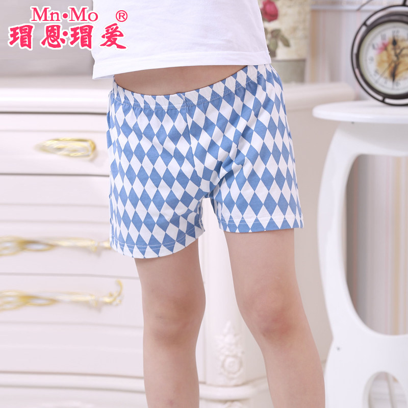 瑁恩瑁爱2016夏季新款男小中童儿童短裤男孩格子裤儿童休闲短裤潮