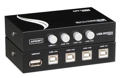 MT-1A4B 4-mouth manual USB2 0 printer sharer switch (computer sharing printer)