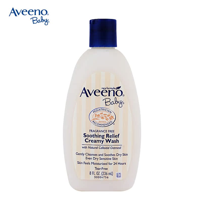 直邮加拿大Aveeno baby天然燕麦婴儿滋润沐浴露无泪缓解湿疹236ml