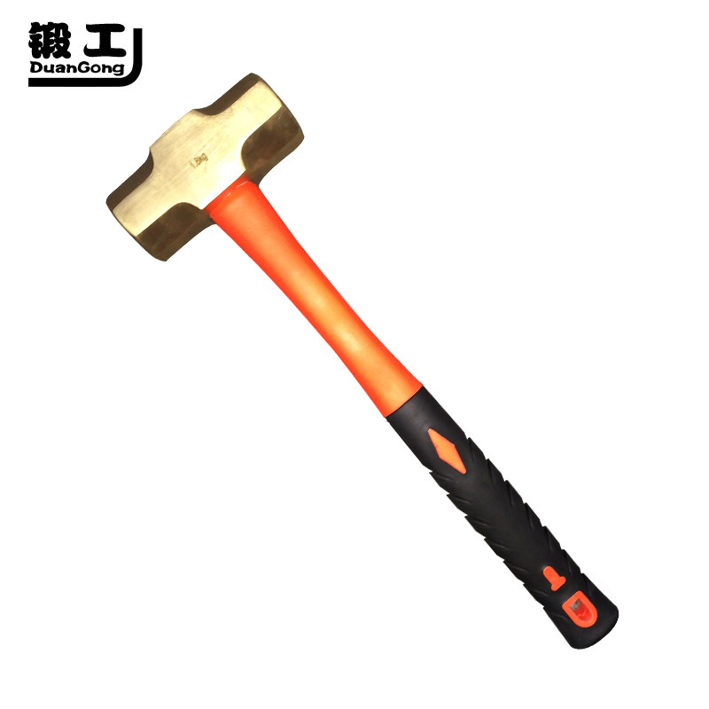 Blacksmith copper hammer special sale hammer resin plastic handle fiber explosion-proof round head octagonal hammer head 3 pounds