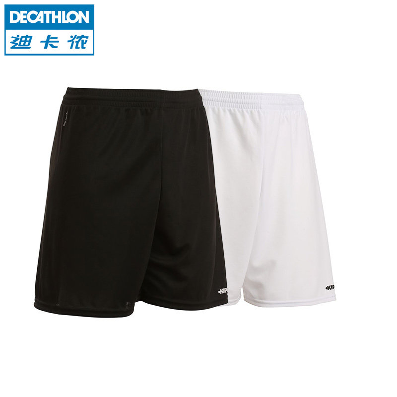 迪卡侬 基础足球裤男 足球短裤足球服快干透气训练裤运动裤KIPSTA