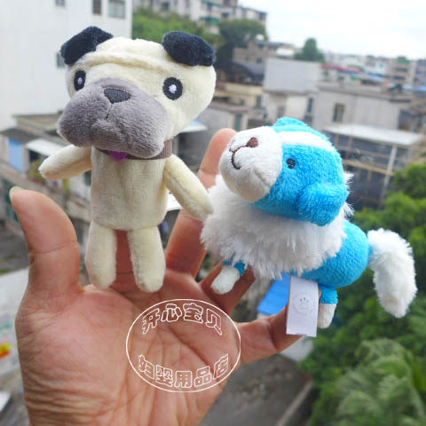 Original single Bernese mountain dog beagle finger puppet toy puppy finger puppet export parent-child game props