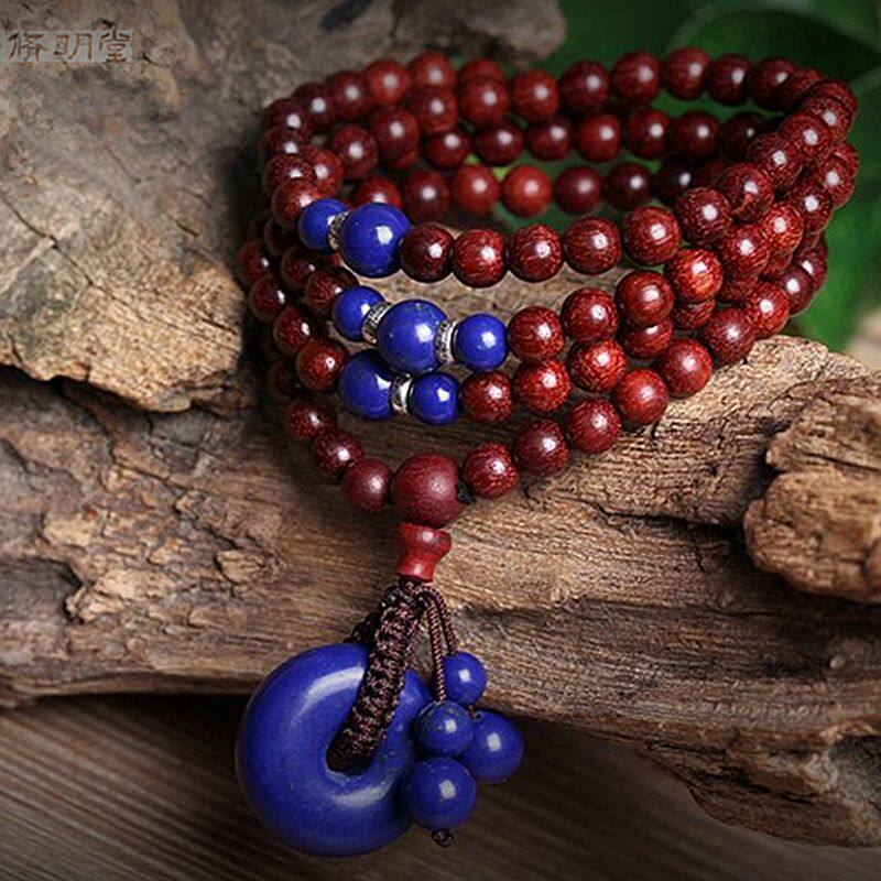 修明堂 印度小叶紫檀金星手串佛珠手链108颗顺纹高密男女情侣手链