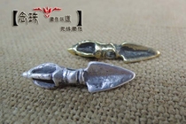 Sterling silver Vajra Tibetan style instruments play back Cloud personality accessories imitation old style old back Cloud style