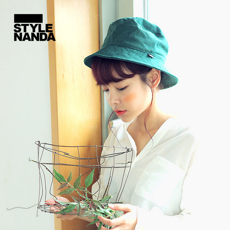 韩国stylenanda官方正品 时尚ACTIVE纯色渔夫帽