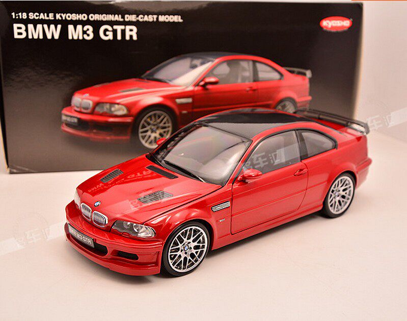 Kyung Shang 1:18 BMW M3 E46 GTR red car model