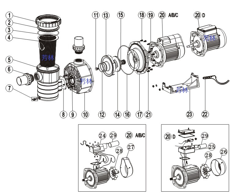 Swimming pool Water pumps accessories Water pumps Impeller Water seal Seals Seal ten thousand Shot Water Pumps Accessories Pool Equipment