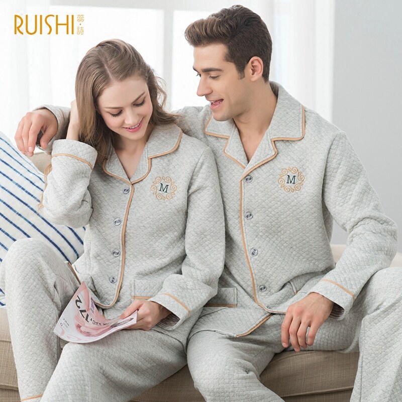 Pyjama mixte en Coton à manches longues - Ref 3005726 Image 1