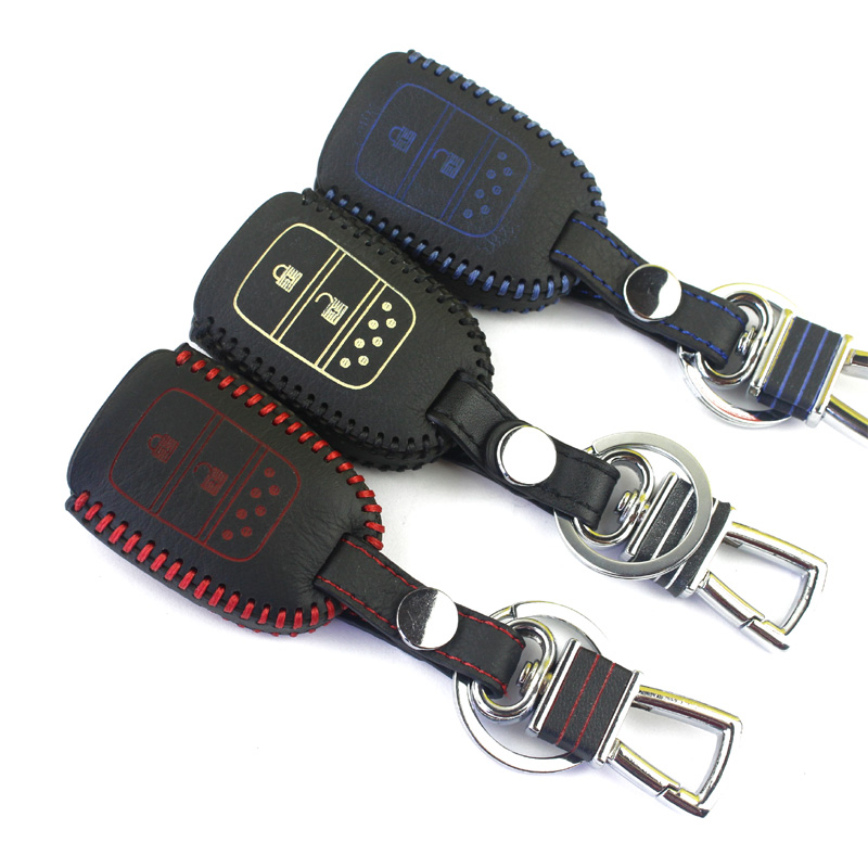 本田xrv钥匙包真皮 缤智汽车钥匙套专用 2015款CRV用品15遥控器套