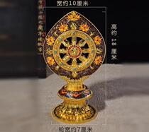Nepal enamel craft Tibetan supplies Falun Bao large Falun ornaments Buddhist temple supplies large size