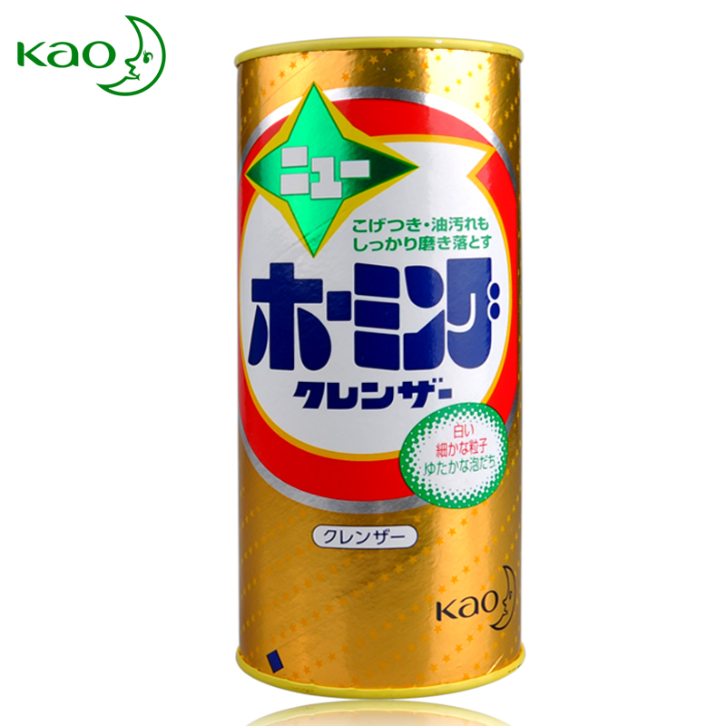 日本进口花王泡沫去污粉400g强力去除顽固油污茶渍糊焦渍铁锈水垢