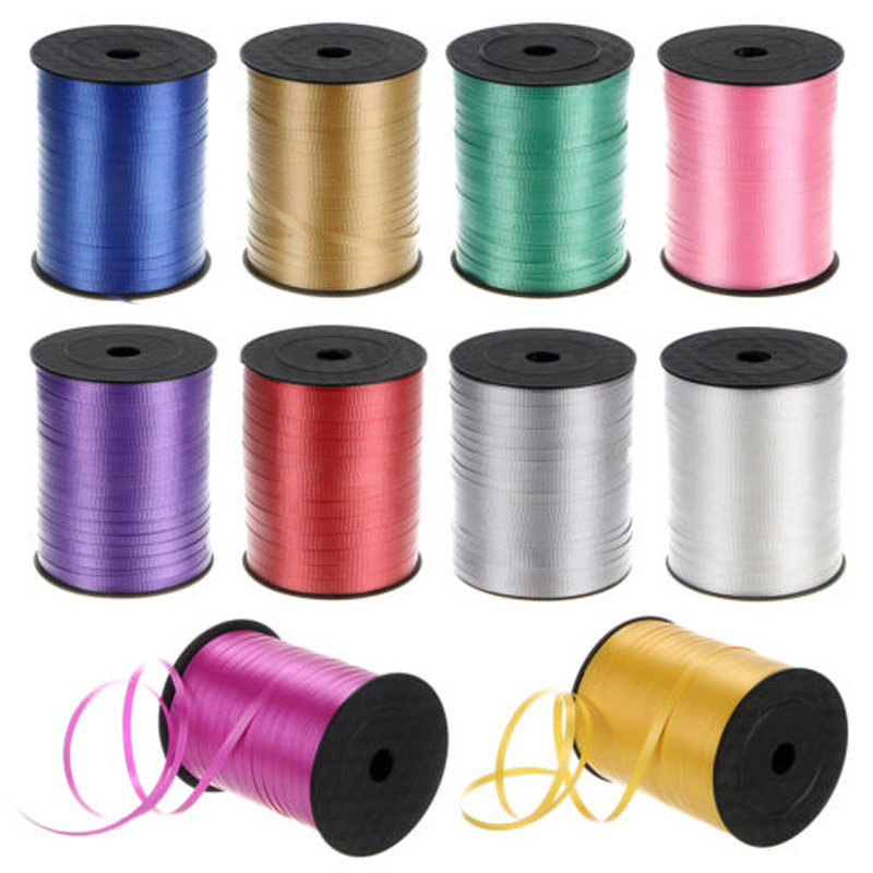 Wedding Gifts Gift Packaging Supplies Vegetarian Color Ribbon Balloon Ribbon with Balloon Ribbon Tied Balloon 500 yards