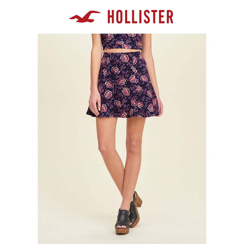 Hollister 2016春装新款针织迷你裙 女 113963