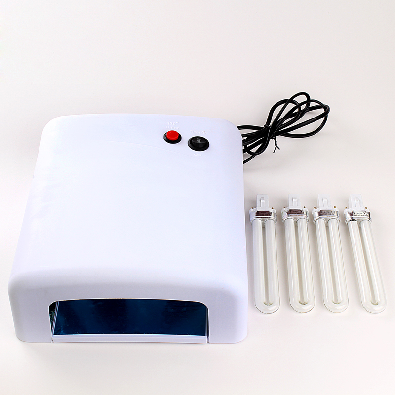 美甲仪器光疗甲油胶专用照干机UV灯120S定时36W818 批发