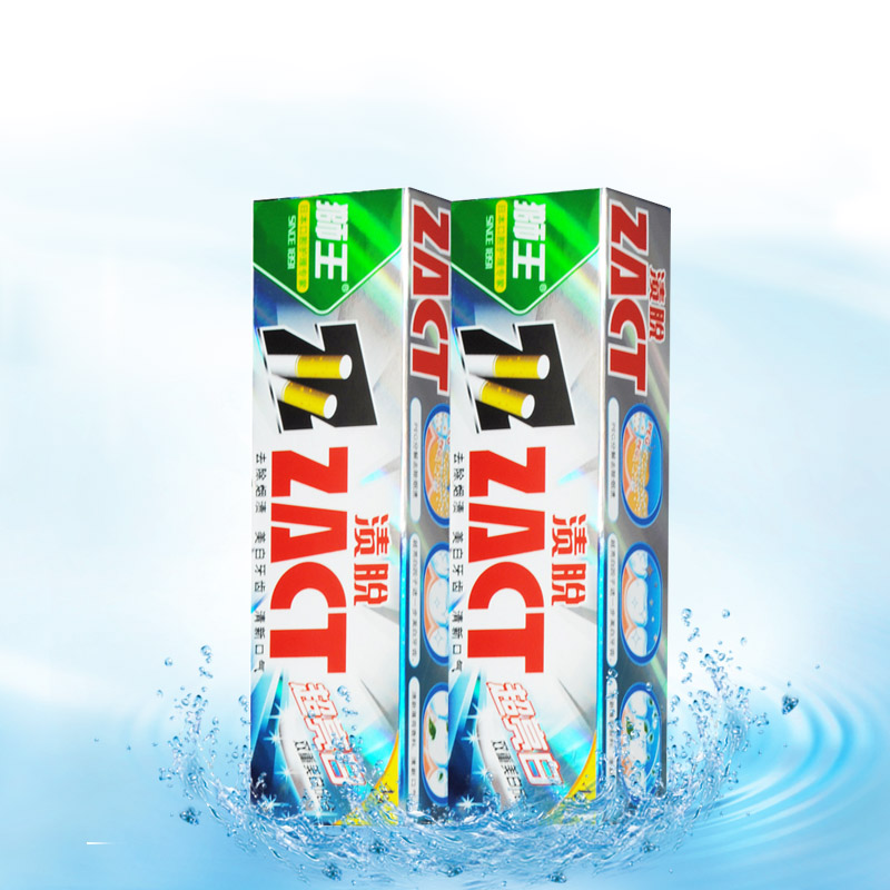 LION 狮王 ZACT 渍脱超亮白牙膏90G*2 祛除烟渍 美白 口气清新