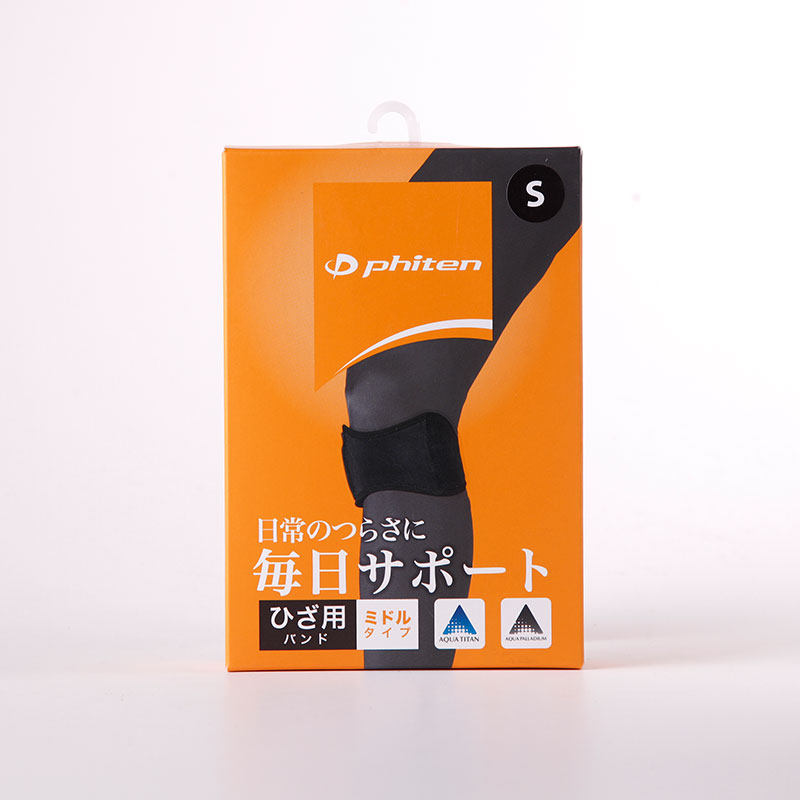 Fateng Phiten patella belt pressure belt water-soluble titanium knee pads AP176 knee pads black
