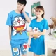 Phim hoạt hình váy ngủ nữ cotton dài mùa hè dream một giấc mơ tay áo ngắn dễ thương kích thước lớn Máy phục vụ mèo nhà