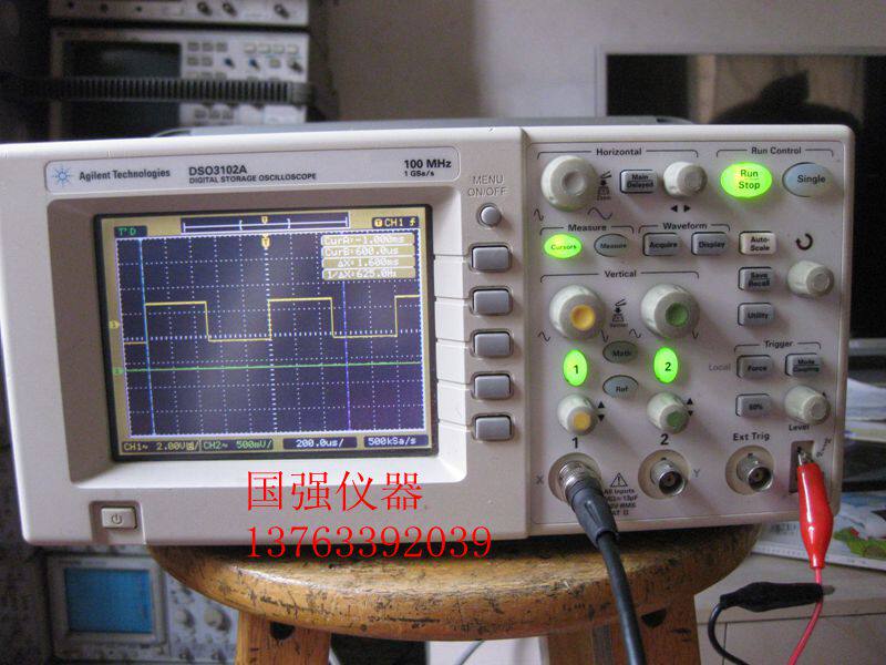 Agilent DSO3102A second-hand digital oscilloscope color bandwidth 100MHz 1GSa s sampling rate