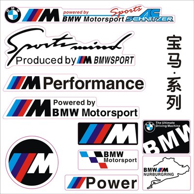 Motorcycle Sticker Epoxy BMW 1 Series BMW Sticker M Modified Car