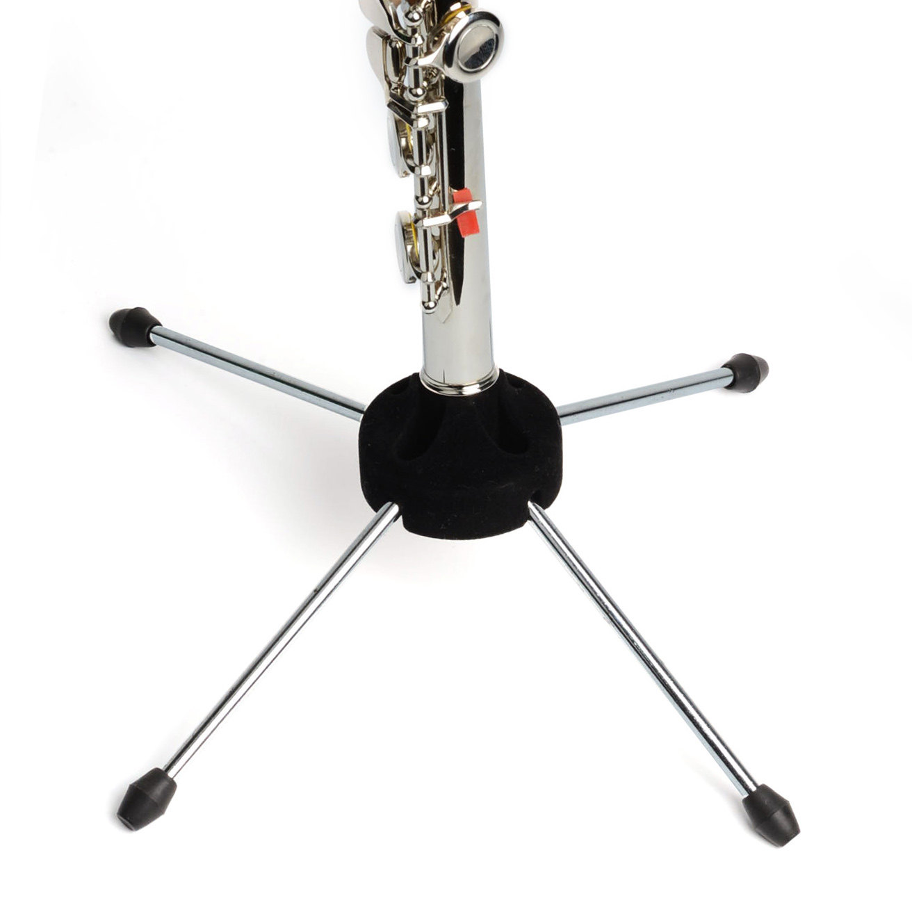 Folding Flute Stand Iron Black Pipe Stand Clarinet Stand Dual-purpose Stand Wind Instrument Stand Display Stand Portable