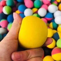 Basic squash hollow l ball * 6 cm base brush elastic beginner training childrens toy