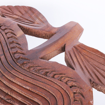 Pakistani wood carving handmade fruit plate art-based carving surgical carving leaf fruit plate