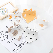 Pure cotton triangle scarf baby Korean style saliva scarf baby bib bag boy and girl scarf newborn scarf soft scarf