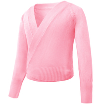 Spot childrens dance clothing long-sleeved jacket lace-up sweater autumn and winter practice clothing small shawl girls ballet vest