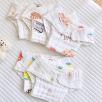 Infant diapers washable urine rings newborn diaper pants pure cotton gauze thick mustard rings