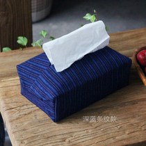 Simple handmade pure cotton homespun tissue cover fabric tissue bag tissue bag car tissue box tissue bag tissue box