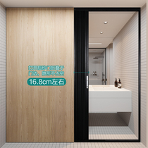 Youshiman punch-free glass transparent folding waterproof bathroom shower room kitchen invisible air conditioning partition sliding door