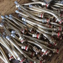 Aluminum alloy copper-plated large truck valve core nozzle a pack of 10 truck accessories