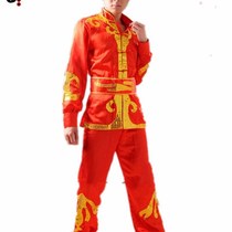 Yangko costume for middle-aged and elderly women fan dance performance costume waist A drum costume gong and drum team performance costume drum costume for men and women