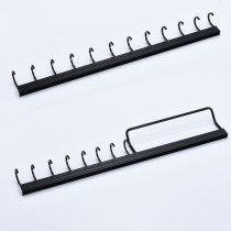 Hole-free black kitchen hook rack sink wall-mounted spoon shovel storage rack multi-functional kitchen and bathroom storage rack