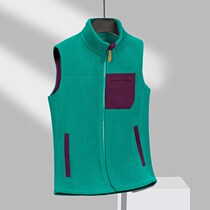 Yao velvet vest for men and women outdoor stand-up collar fleece jacket warm and casual velvet vest waistcoat cardigan jacket trendy