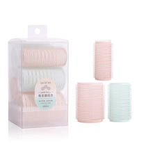 Wanfei air bangs curling barrel manual bangs curling iron self-adhesive curling hair artifact plastic hair roller 6 pack