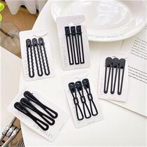 2022 new summer style simple temperament forehead bangs broken hair side clip O duckbill one-word clip back of the head hair clip