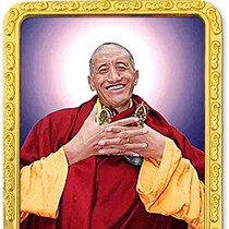 New custom-made Qiu Ying Dorje Rinpoche Gawu box portable pocket small thangka with Tibetan scripture pendant car hanging