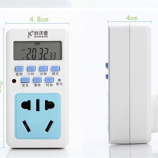 Timing socket fish tank e light intelligent automatic power off switch household D 16A water heater cycle timing control on
