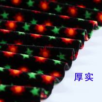 Printed large gold nugget velvet fabric filigree cloth head handmade upper cloth slippers cotton shoes upper cloth sleeves cloth velvet printing