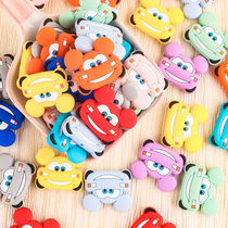 推荐Kovict 10pcs Cartoons Silicone Beads Baby Pacifier Chain