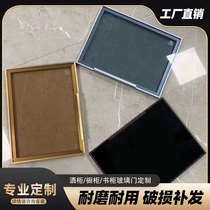 Wardrobe glass a custom cabinet door minimalist glass wine cabinet folding black invisible handle hinge flat door clip