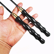 Pure carbon Bakelite handle diabolo pole professional shaker single head double head hollow X bamboo pole can hold mop bowl