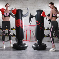 Manufacturer childrens boxing tumbler inflatable sandbag vertical household childrens sparring training boxing column vent