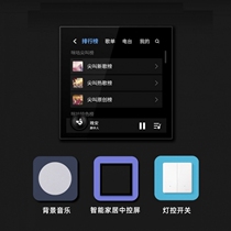 Tuya Solution 4-inch 86 background music panel host multi-function F5 intelligent central control screen gateway with 2-way open 1