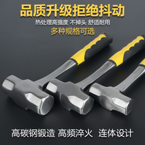 Quality imported octagonal hammer one-piece masonry hammer heavy-duty large square-head hammer wall demolition tool household hammer two hammers