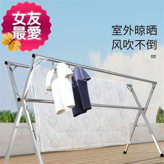 ~folding drying c clothes rack floor-standing bedroom home balcony clothes drying rod stainless steel drying rack telescopic drying customized