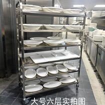 Five-story and six-story dining cart hotel food delivery trolley kitchen restaurant dining room serving trolley large storage rack