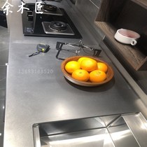 Beijing 304 stainless steel countertops home cabinets customized A-made kitchen integrated kitchen cabinets customized replacement quartz stone door panels