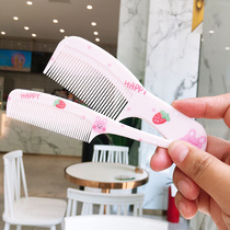 2 sets of childrens small combs for little girls to comb their hair plastic pick combs for baby girls to tie their hair cute cartoon combs